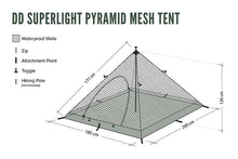 Load image into Gallery viewer, DD SuperLight - Pyramid - Mesh Tent