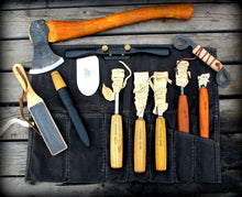 Load image into Gallery viewer, Oilskin Tool Roll Bag
