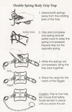 Load image into Gallery viewer, #160 Double Spring Body Grip Traps

