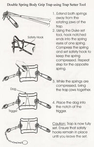 #600 Double Spring Body Grip Trap